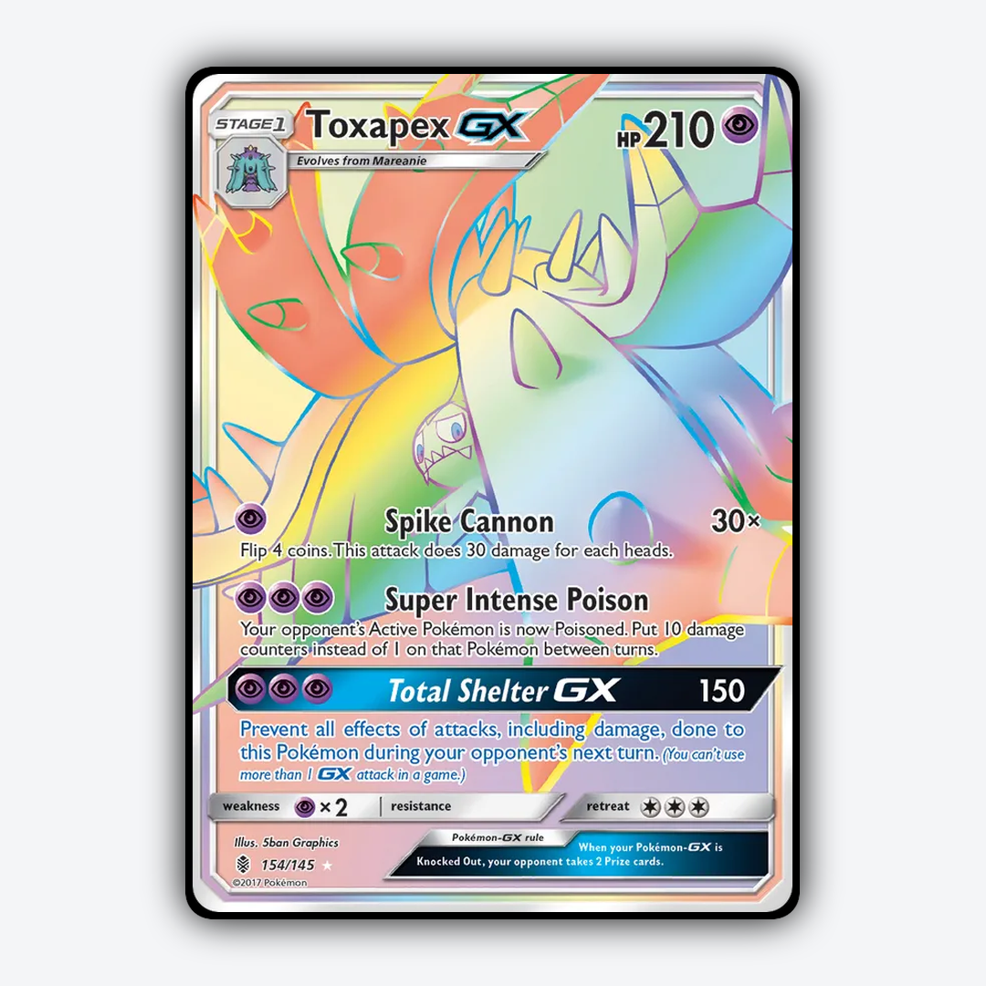 Toxapex-GX 154/145 - Guardians Rising Set - Card Rug