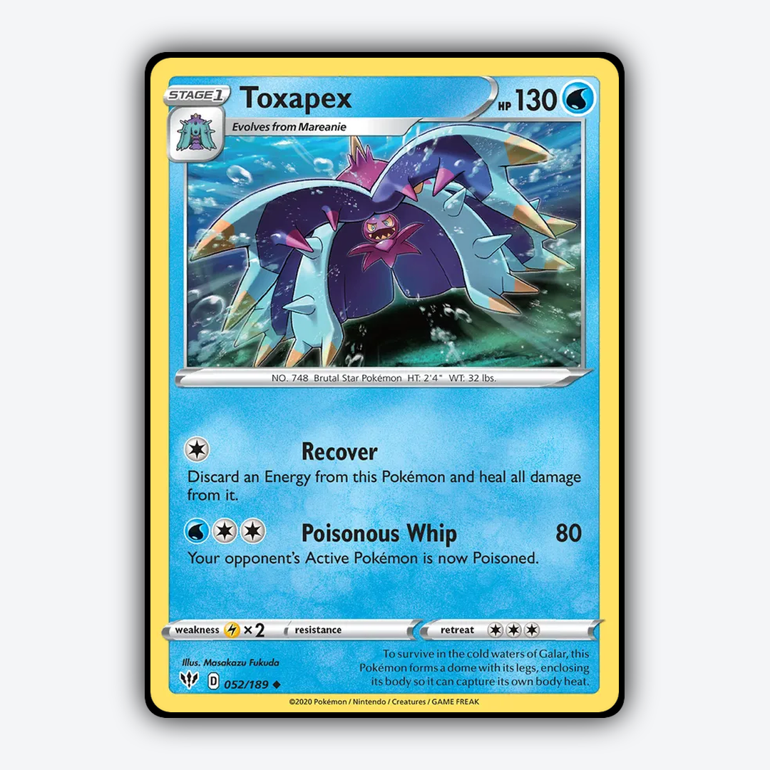 Toxapex 052/189 - Darkness Ablaze Set - Card Rug