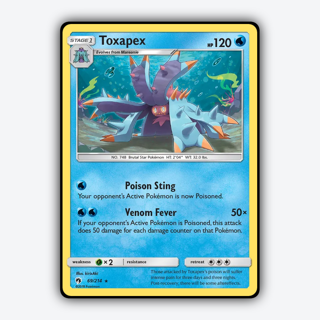 Toxapex 069/214 - Lost Thunder Set - Card Rug
