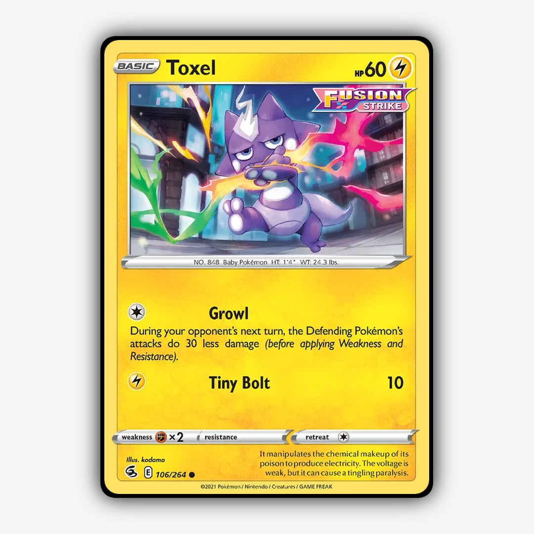 Toxel 106/264 - Fusion Strike Set - Card Rug