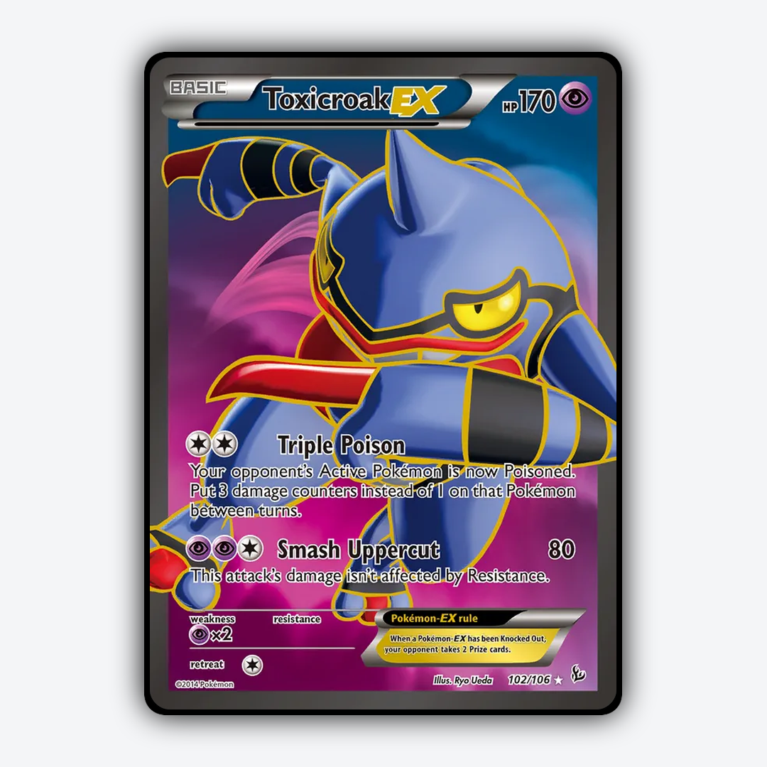 Toxicroak-EX 102/106 - Flashfire Set - Card Rug
