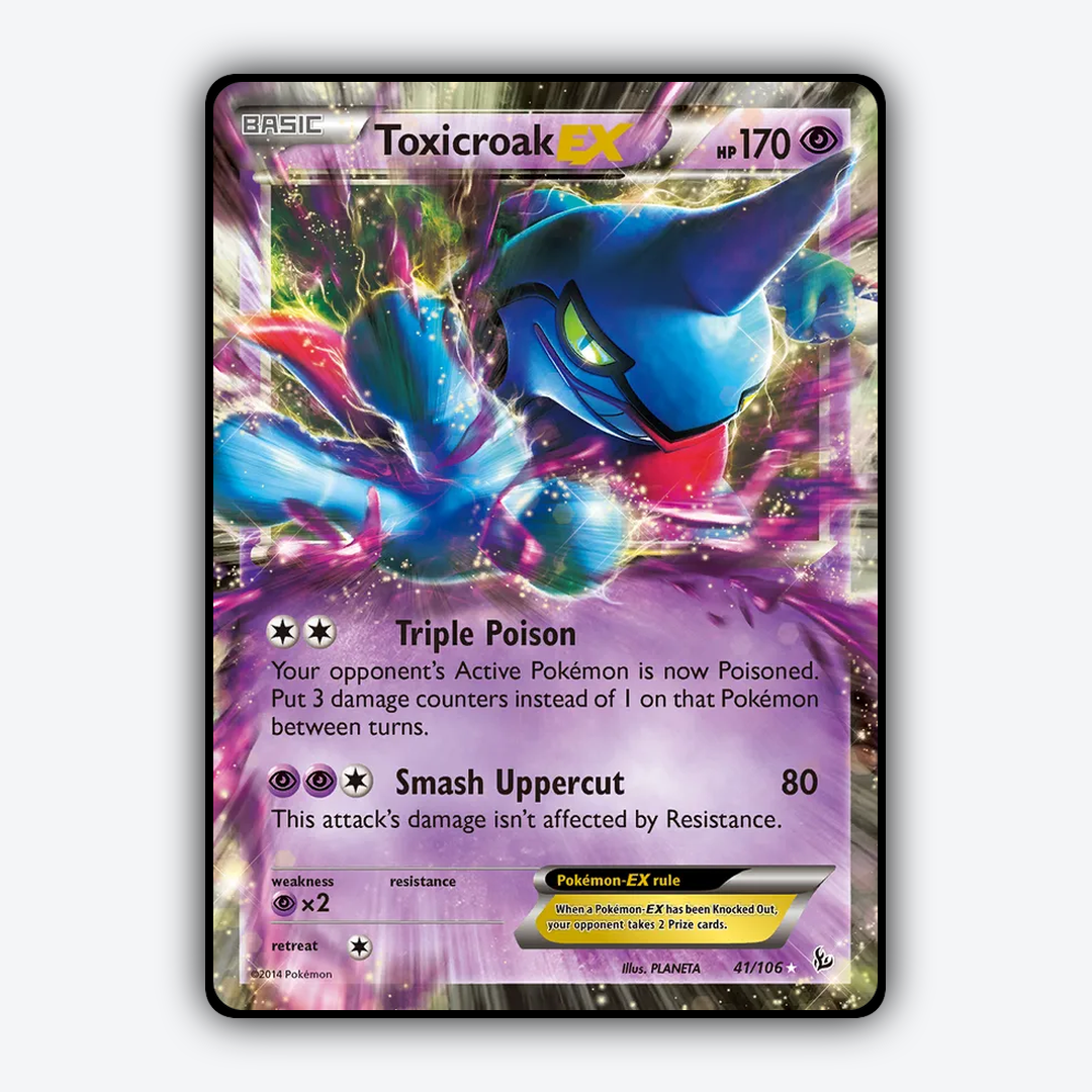 Toxicroak-EX 041/106 - Flashfire Set - Card Rug