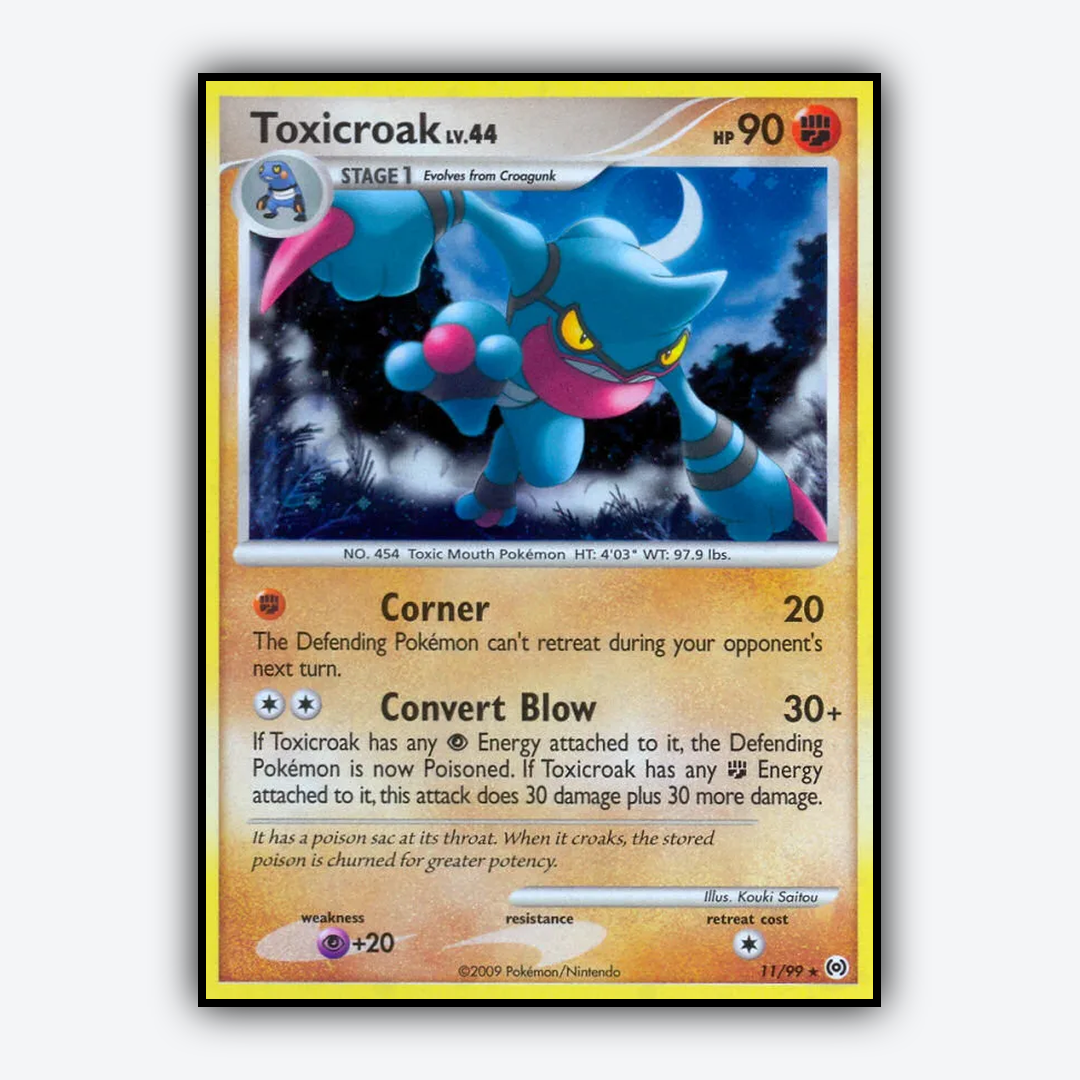Toxicroak 011/99 - Arceus Set - Card Rug
