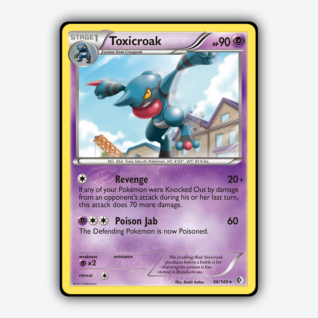 Toxicroak 066/149 - Boundaries Crossed Set - Card Rug