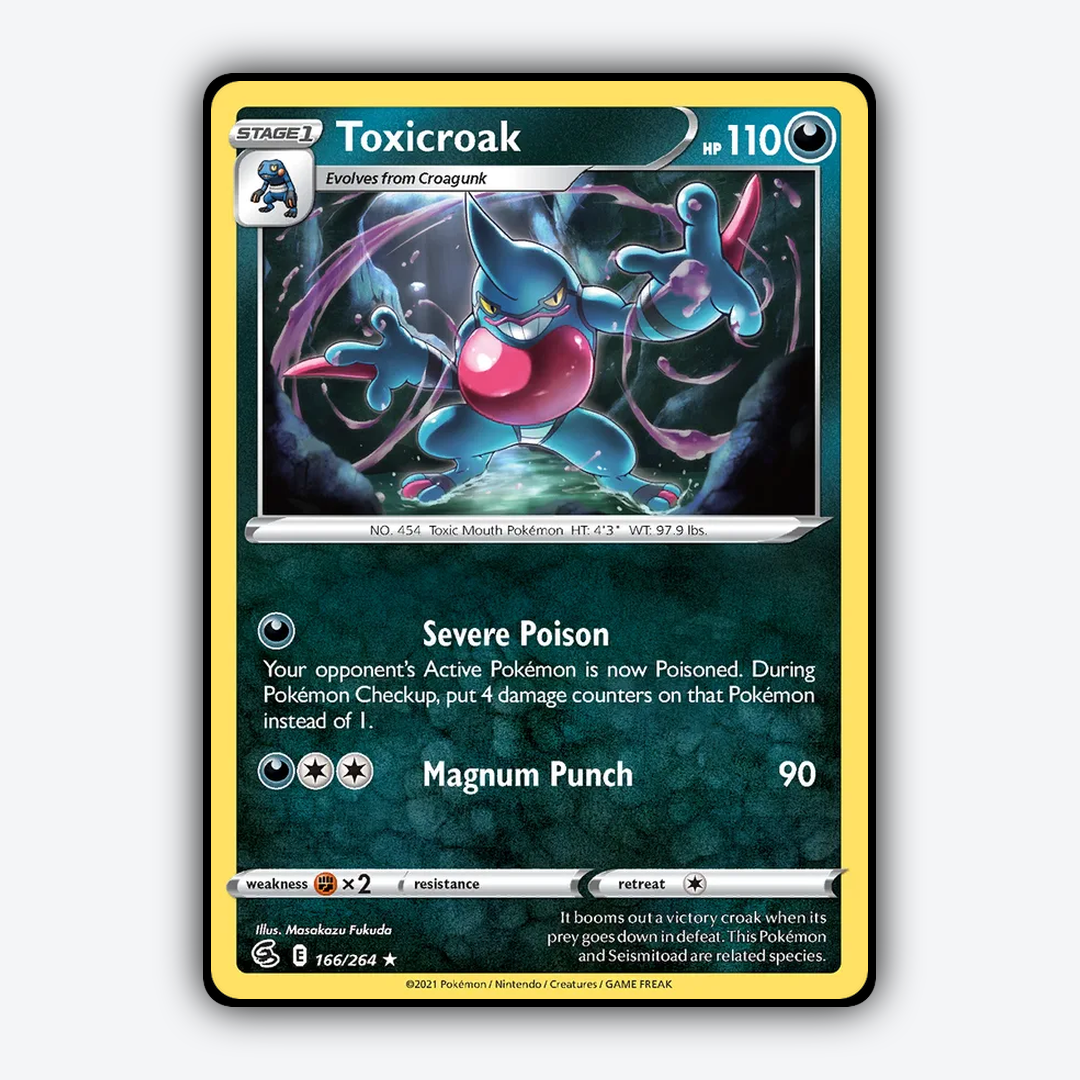 Toxicroak 166/264 - Fusion Strike Set - Card Rug
