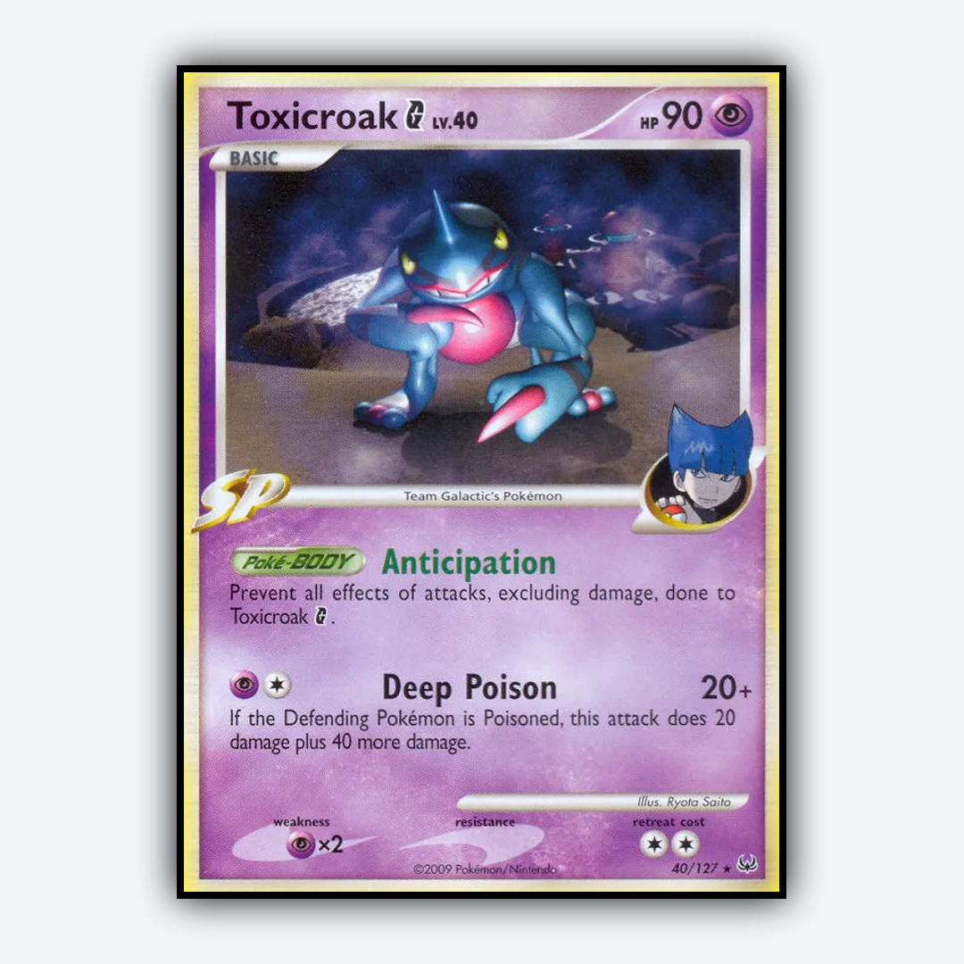 Toxicroak G 040/127 - Platinum Set - Card Rug
