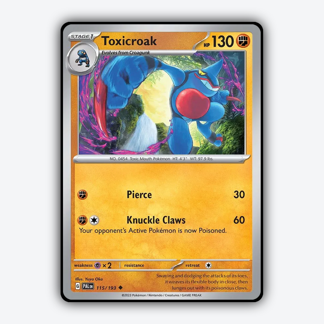 Toxicroak 115/193 - Paldea Evolved Set - Card Rug