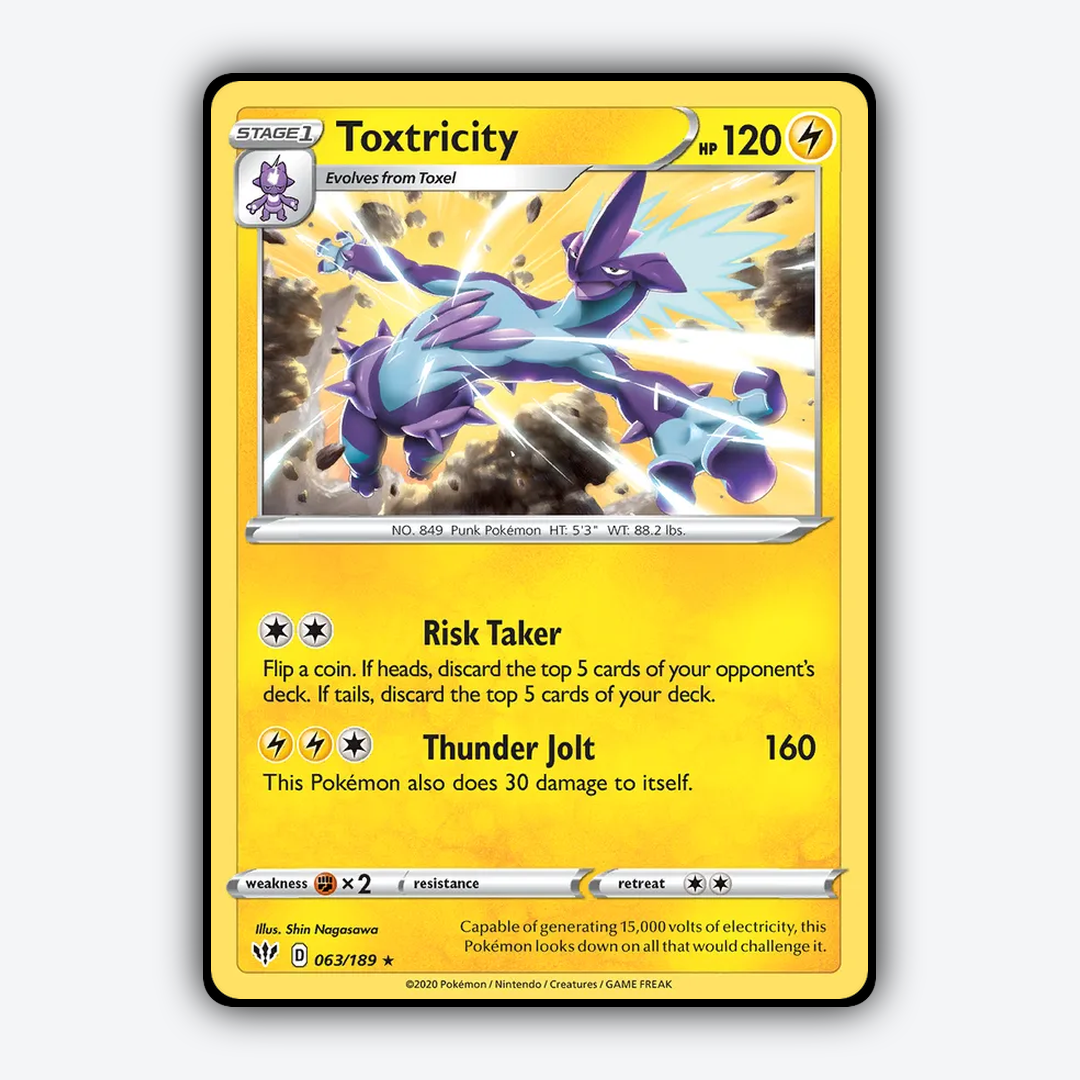 Toxtricity 063/189 - Darkness Ablaze Set - Card Rug