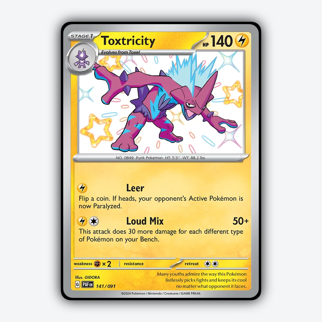Toxtricity #141 - Paldean Fates Set - Card Rug