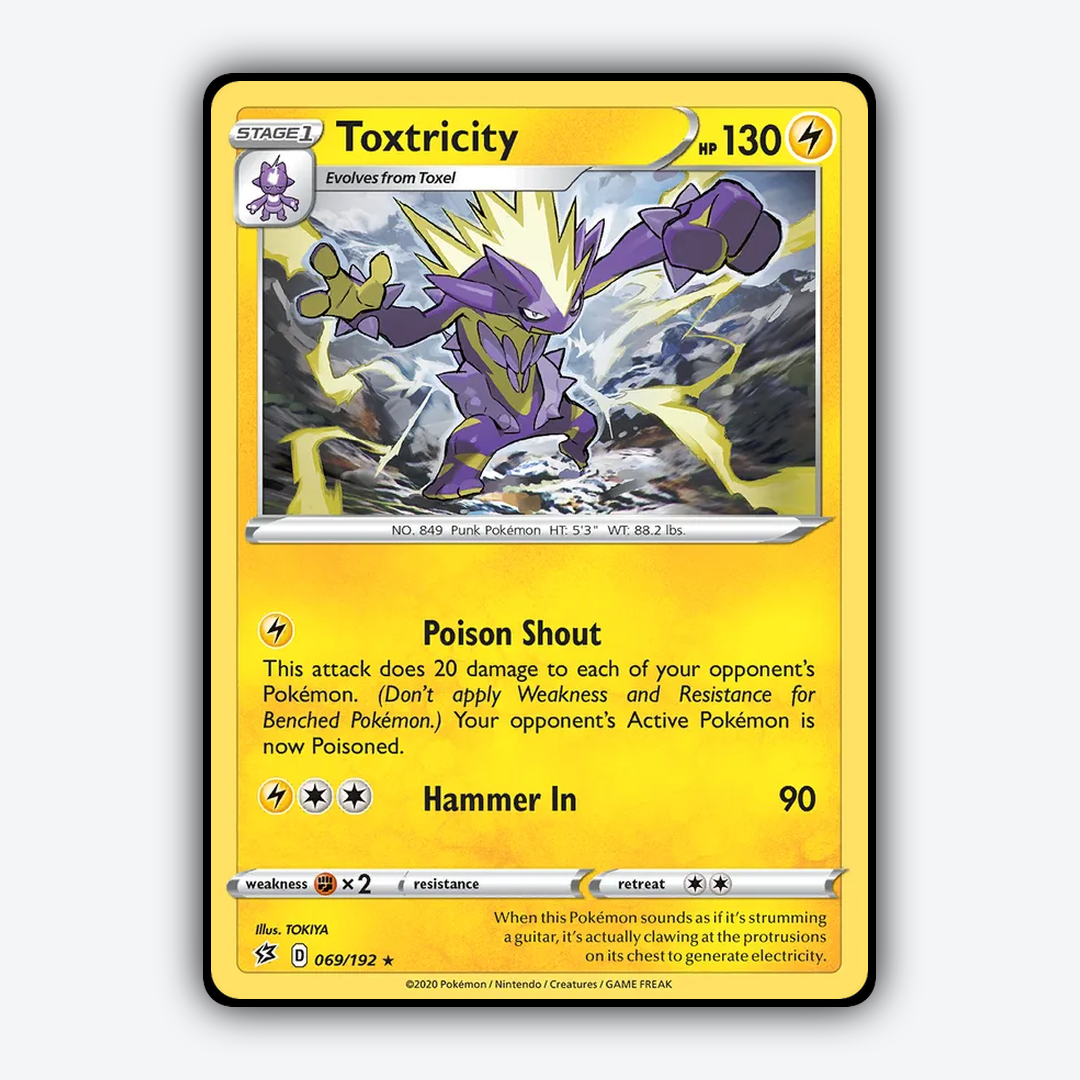 Toxtricity 069/192 - Rebel Clash Set - Card Rug