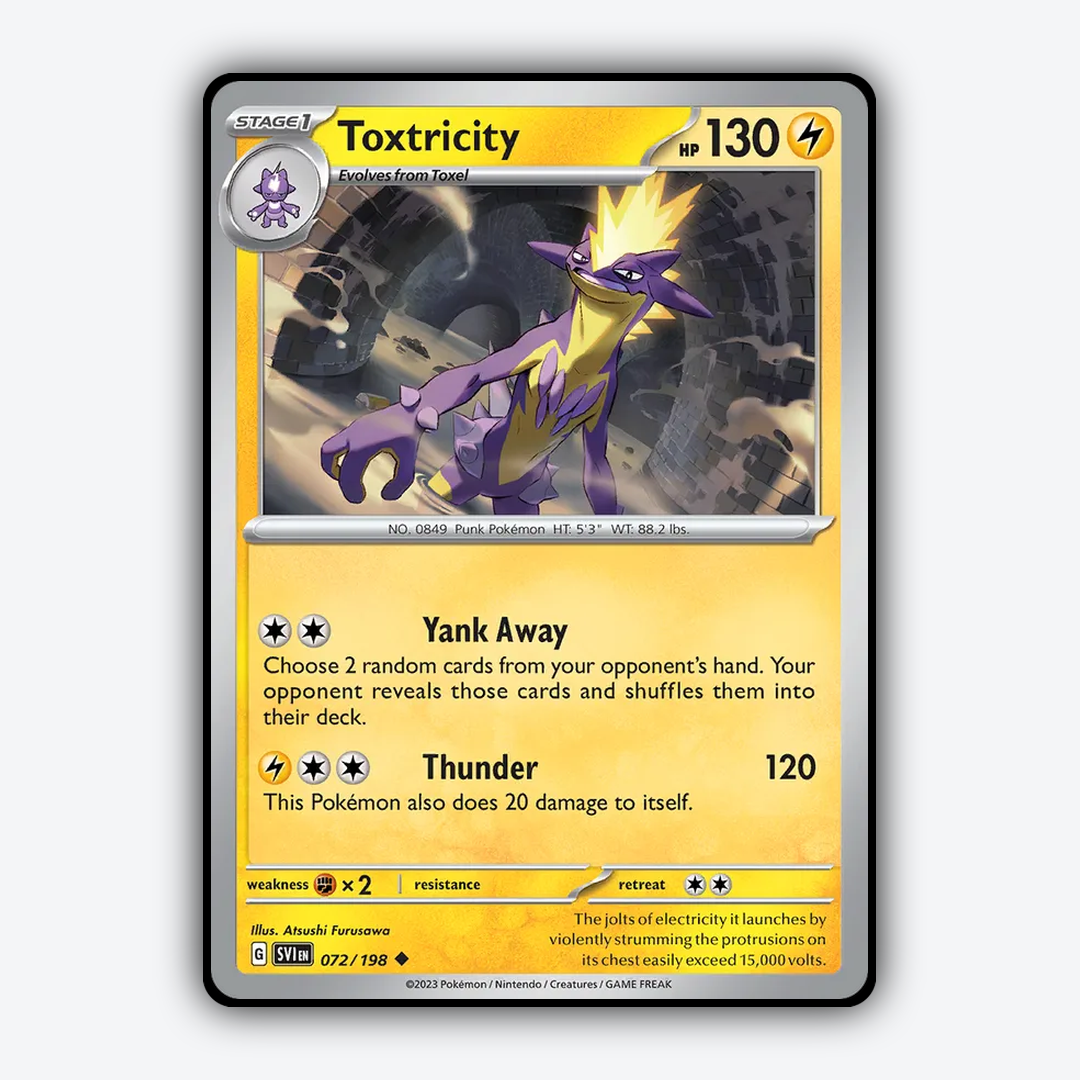 Toxtricity 072/198 - Scarlet & Violet Set - Card Rug