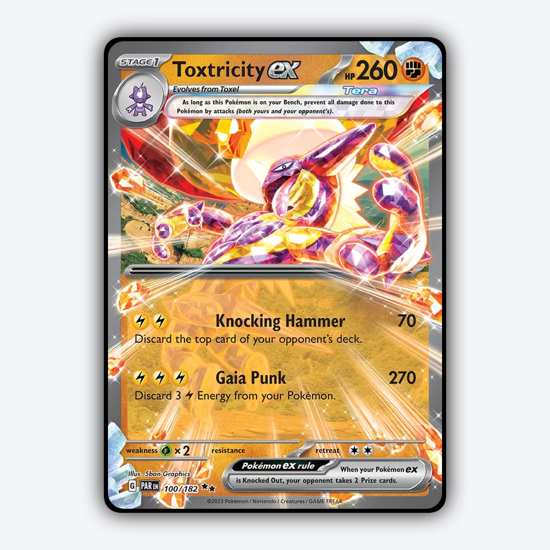 Toxtricity ex #100 - Paradox Rift Set - Card Rug