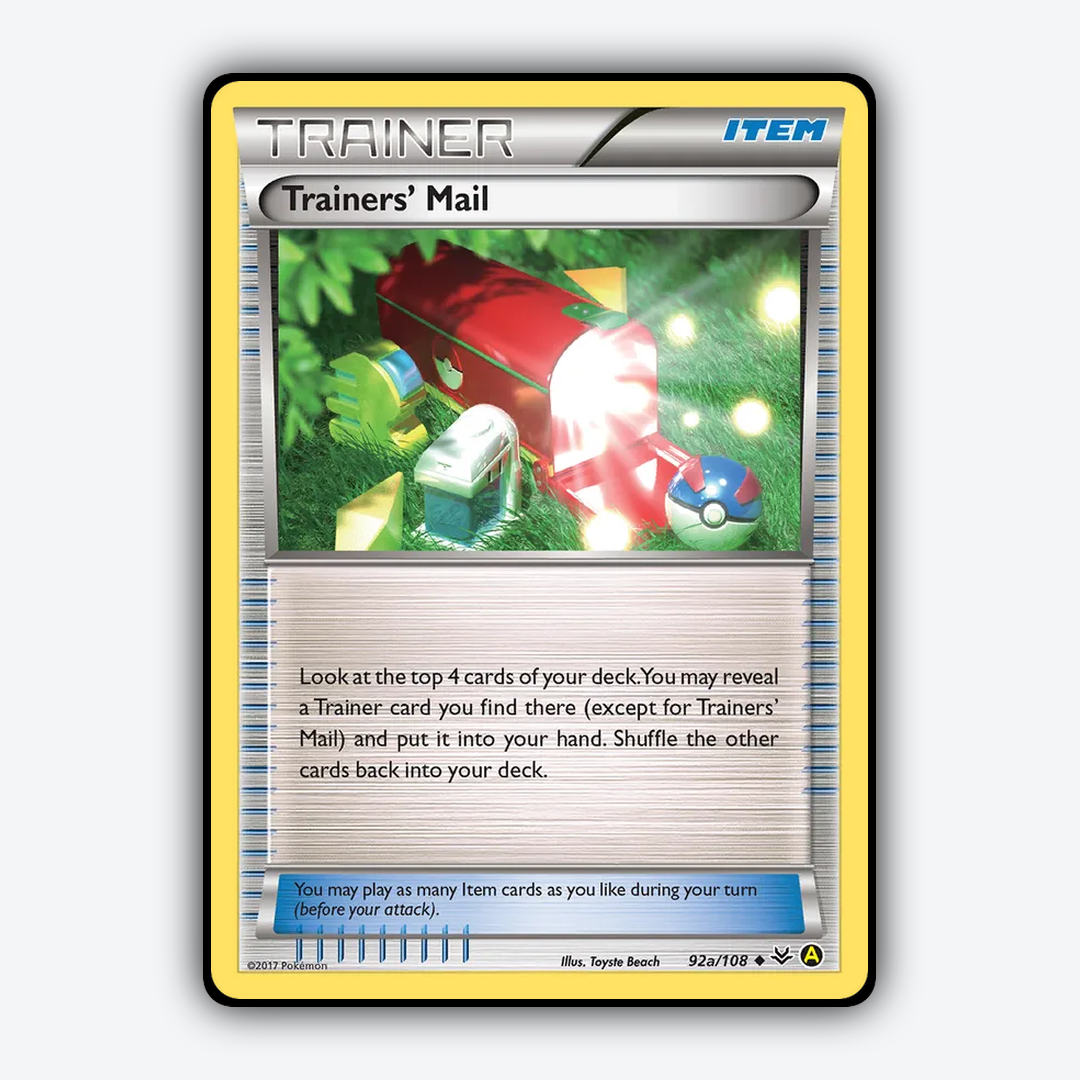Trainers' Mail 092a/108 - Roaring Skies Set - Card Rug