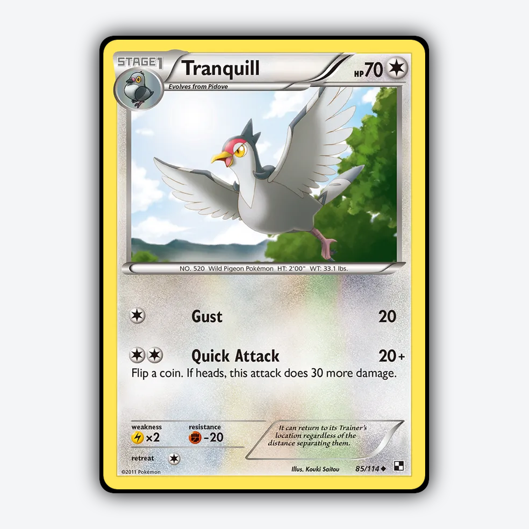 Tranquill 085/114 - Black & White Set - Card Rug
