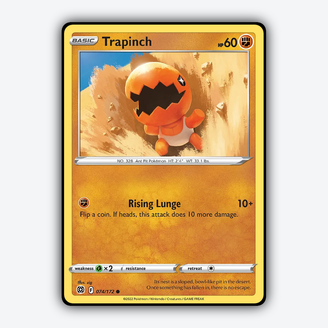 Trapinch 074/172 - Brilliant Stars Set - Card Rug