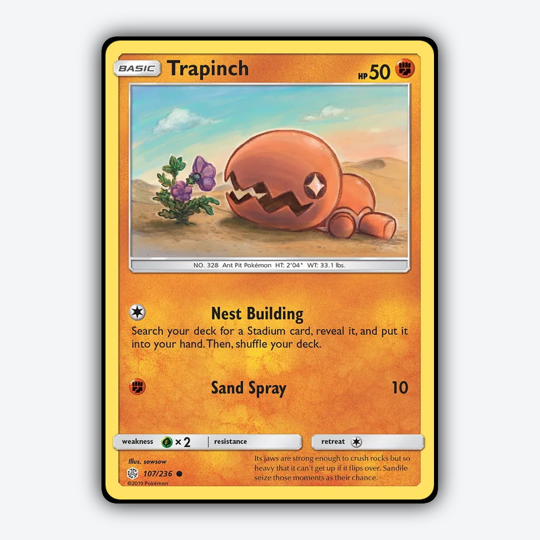 Trapinch 107/236 - Cosmic Eclipse Set - Card Rug