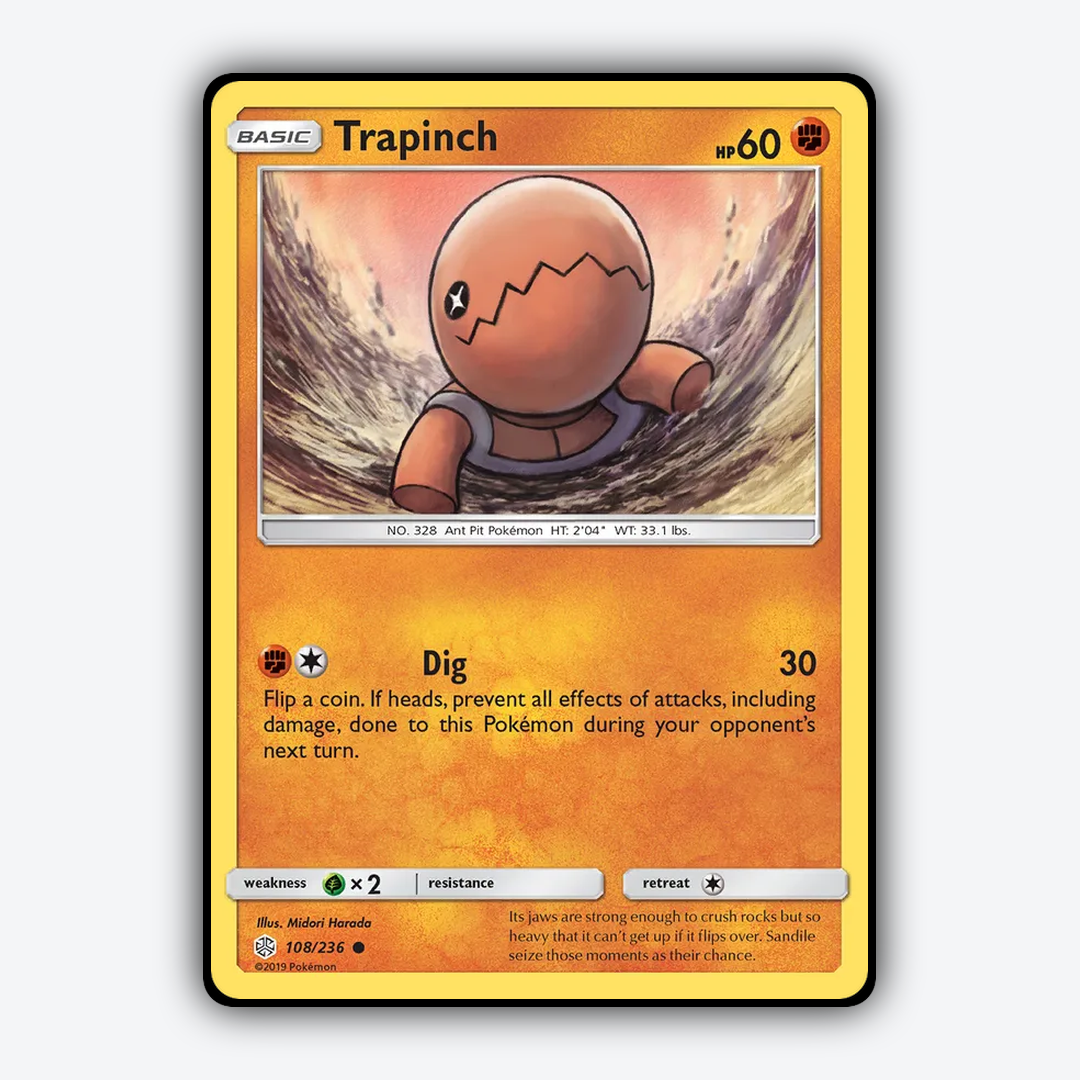 Trapinch 108/236 - Cosmic Eclipse Set - Card Rug
