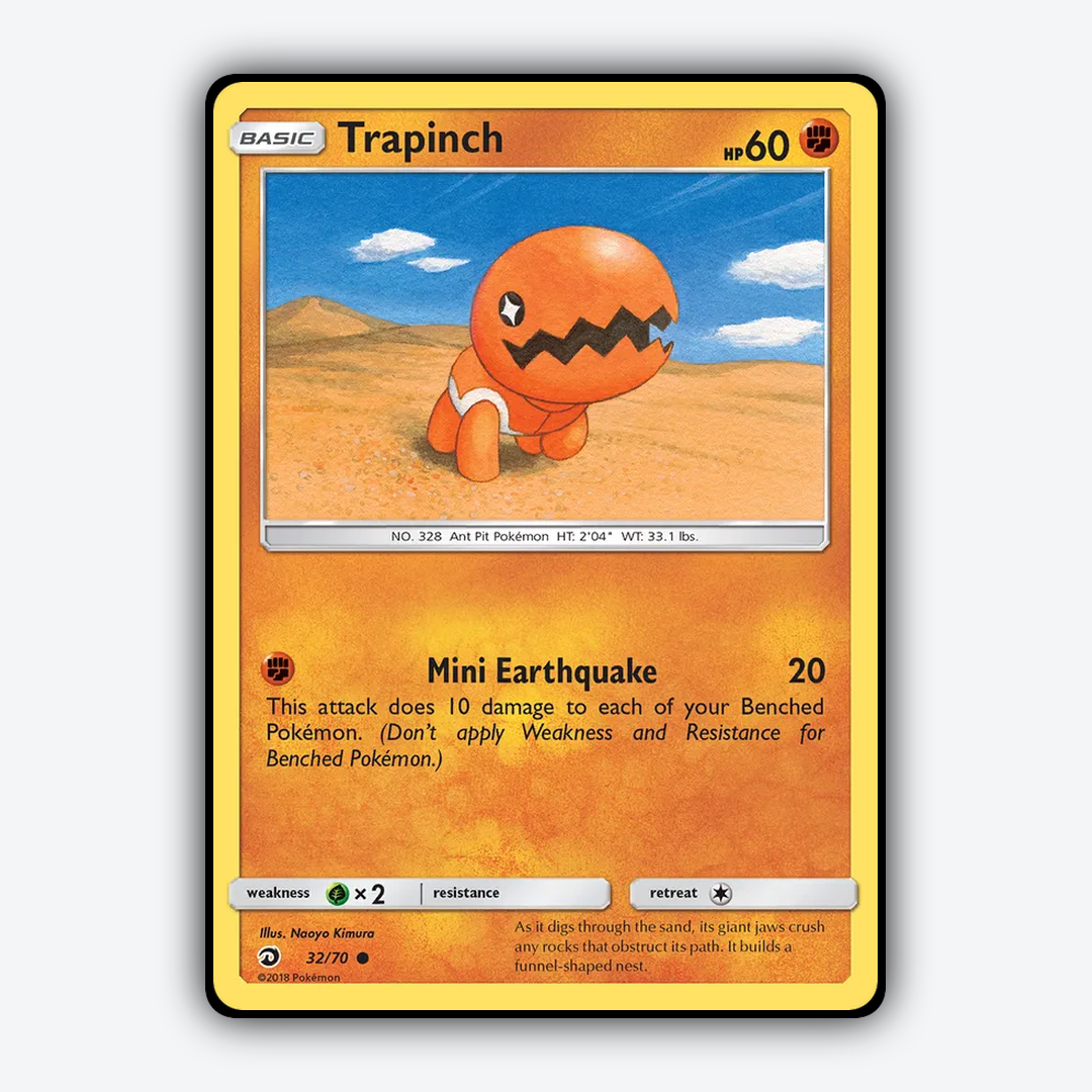 Trapinch 032/70 - Dragon Majesty Set - Card Rug