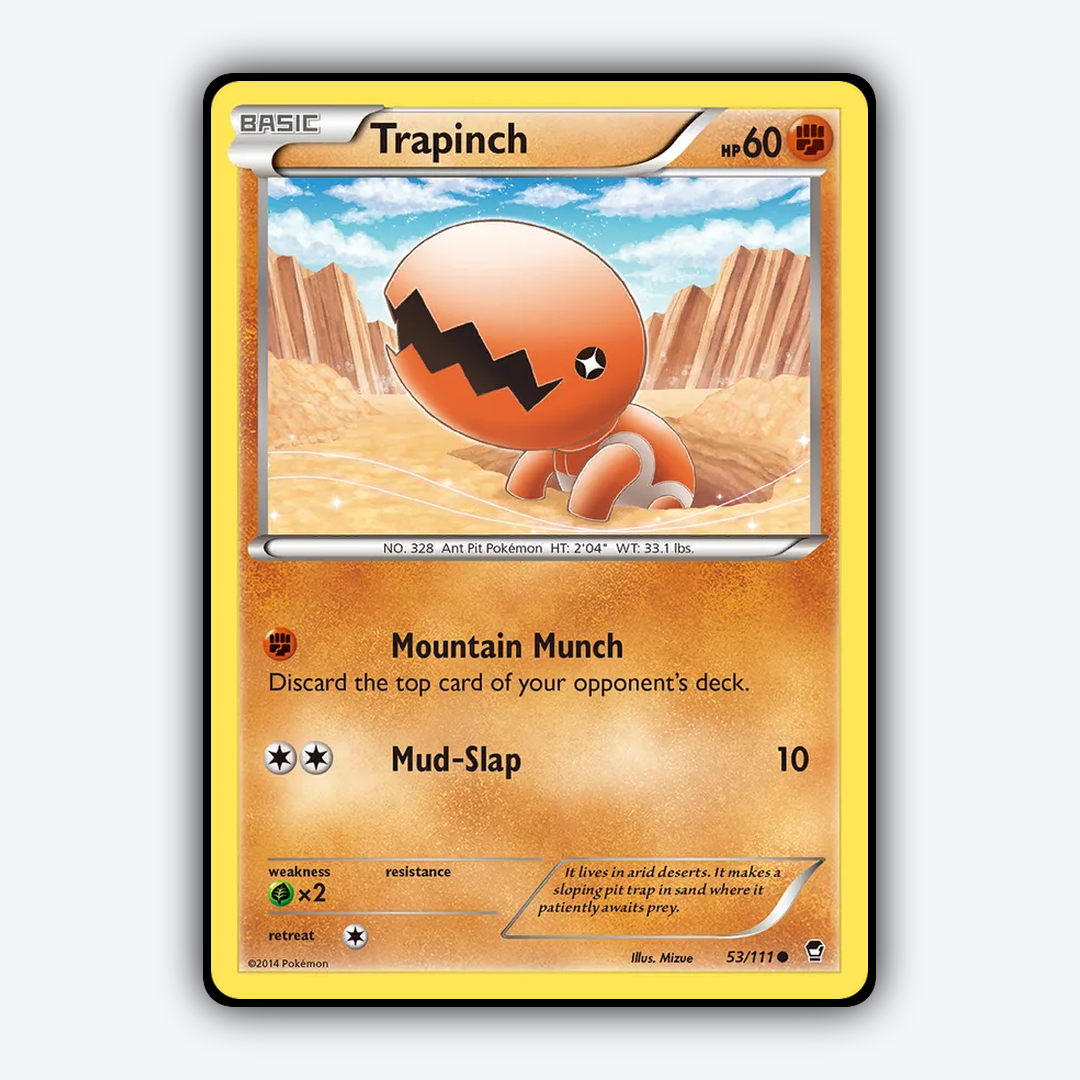 Trapinch 053/111 - Furious Fists Set - Card Rug