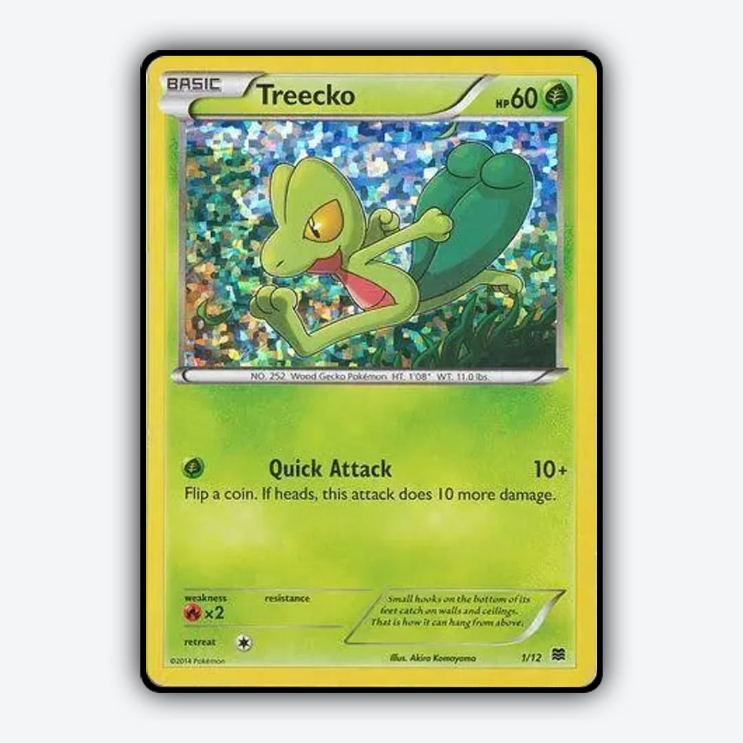 Treecko 001/12 - McDonald's Collection 2015 Set - Card Rug