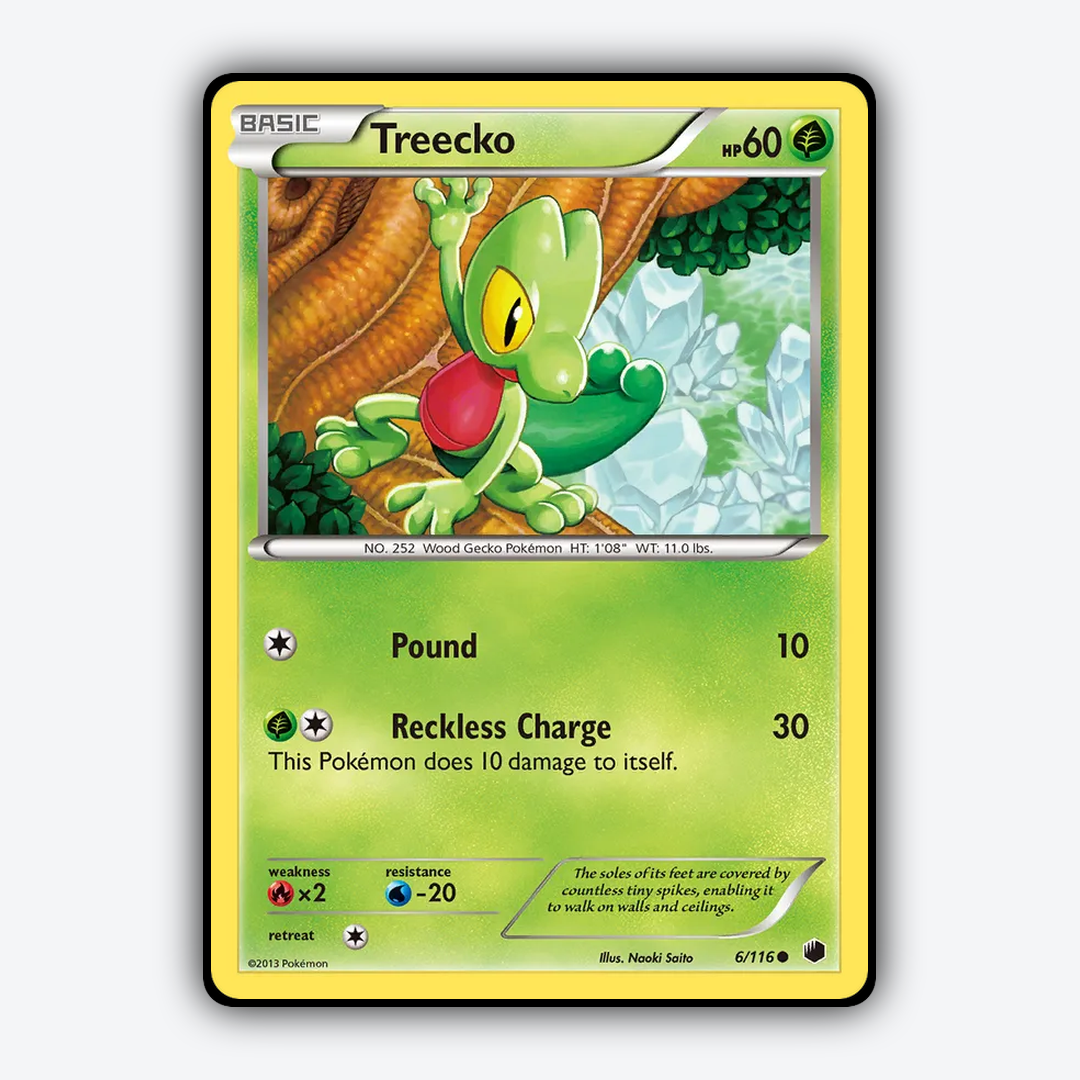 Treecko 006/116 - Plasma Freeze Set - Card Rug
