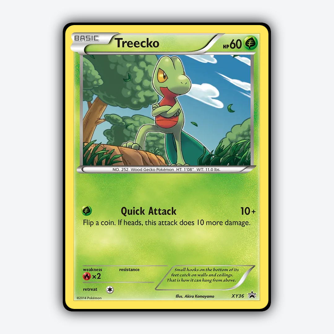 Treecko #36 - XY Black Star Promos Set - Card Rug