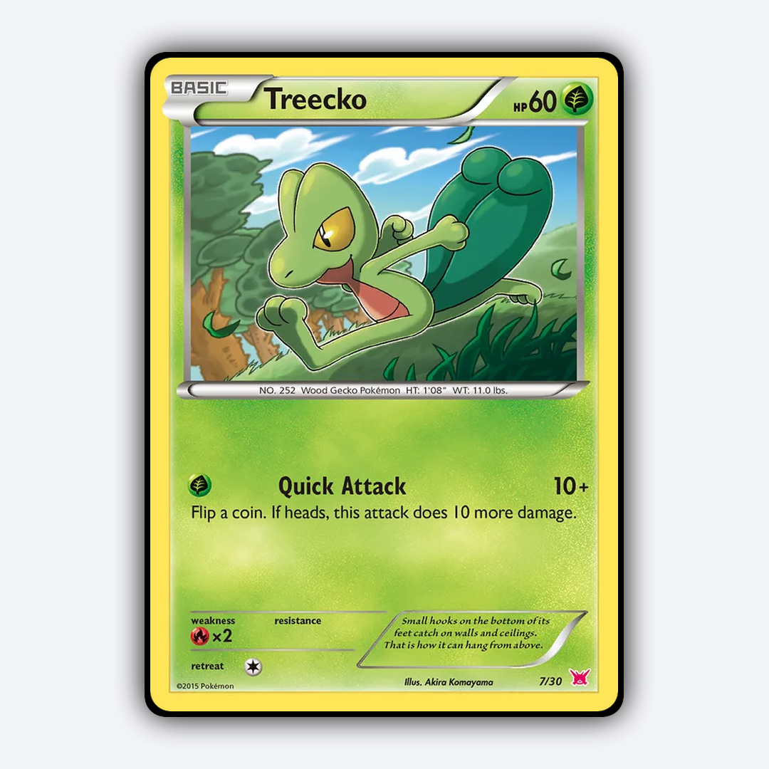 Treecko 007/30 - XY Trainer Kit Latias Set - Card Rug