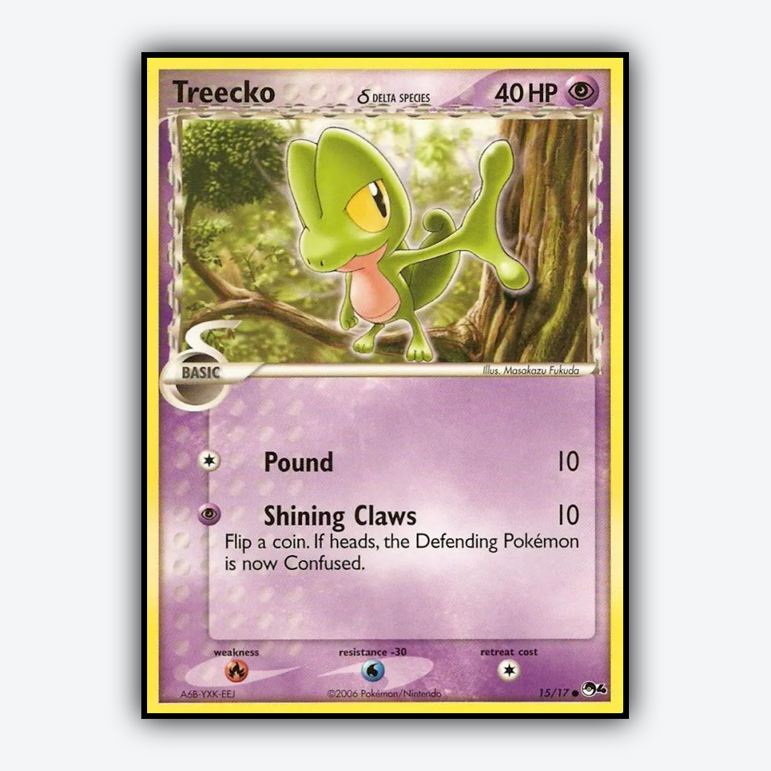 Treecko δ 015/17 - POP Series 4 Set - Card Rug