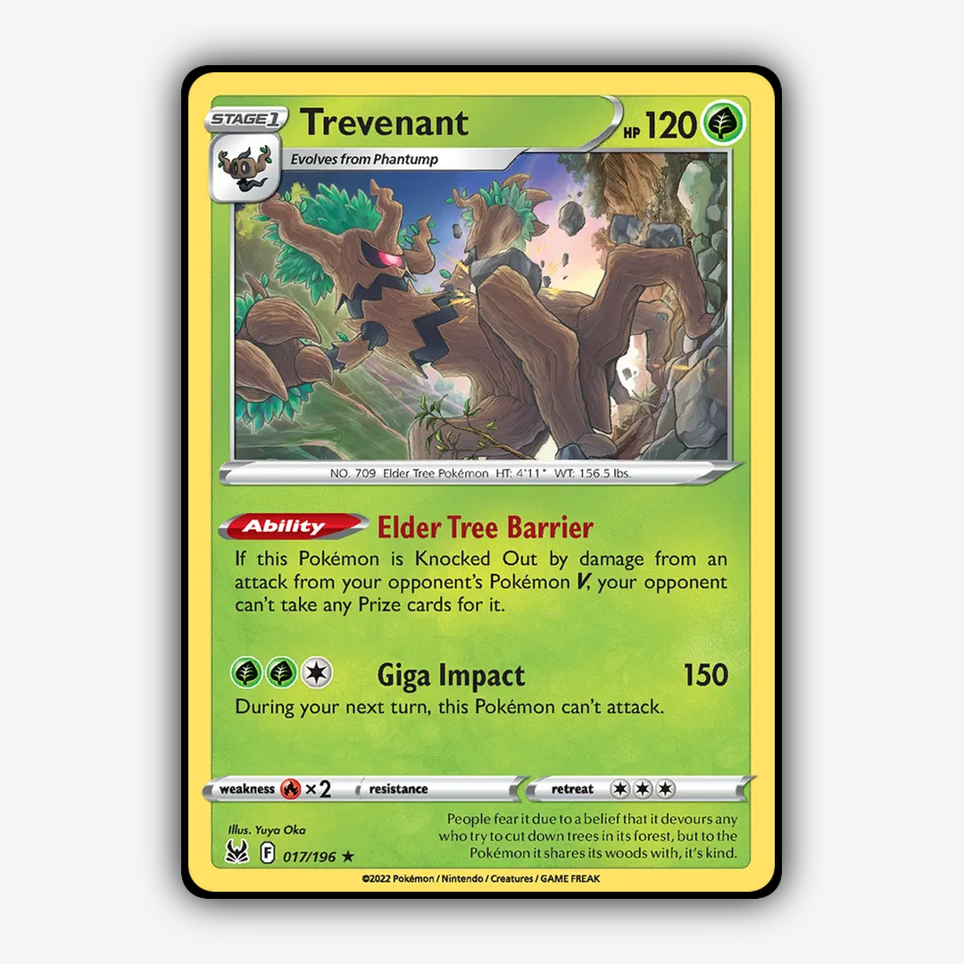 Trevenant 017/196 - Lost Origin Set - Card Rug