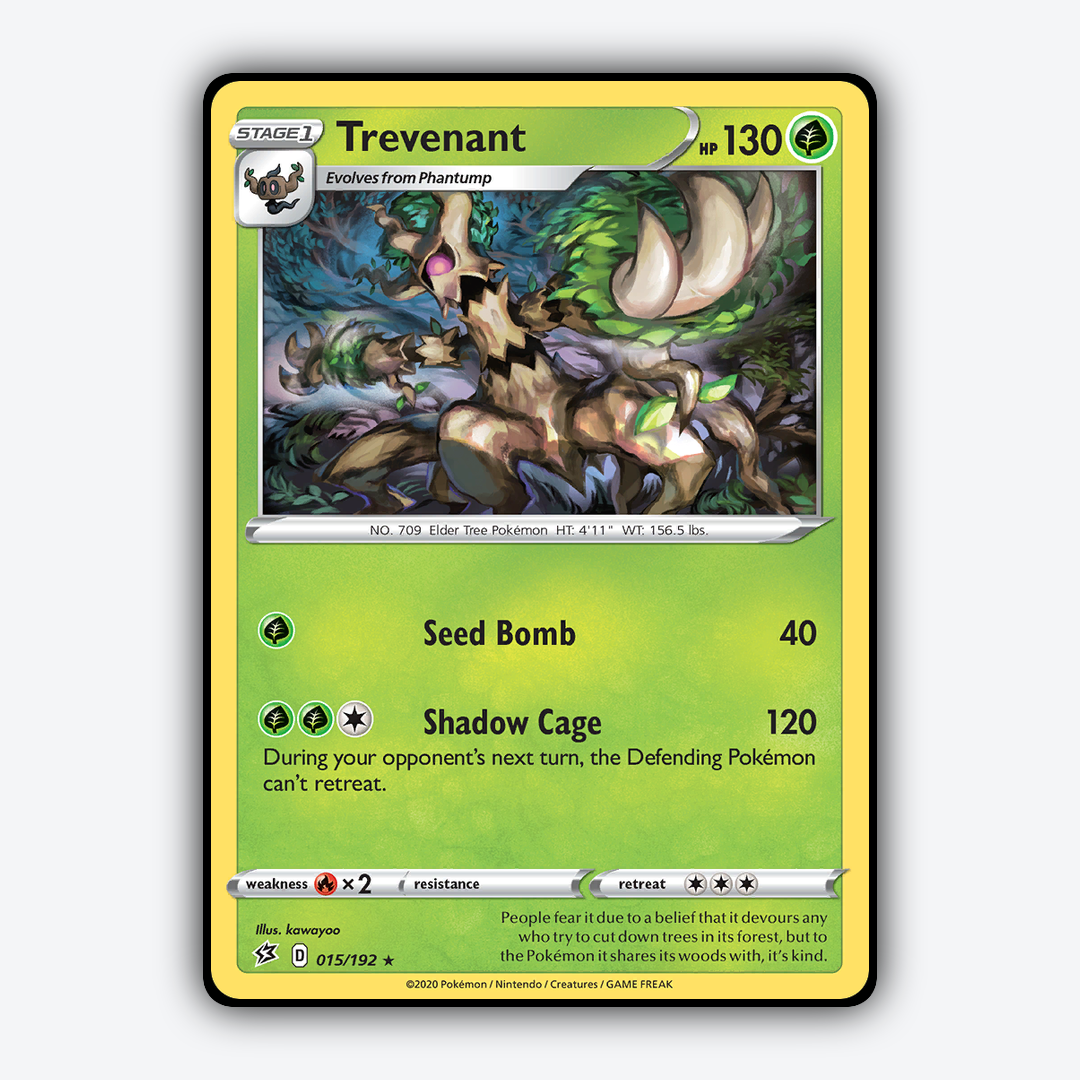 Trevenant 015/192 - Rebel Clash Set - Card Rug