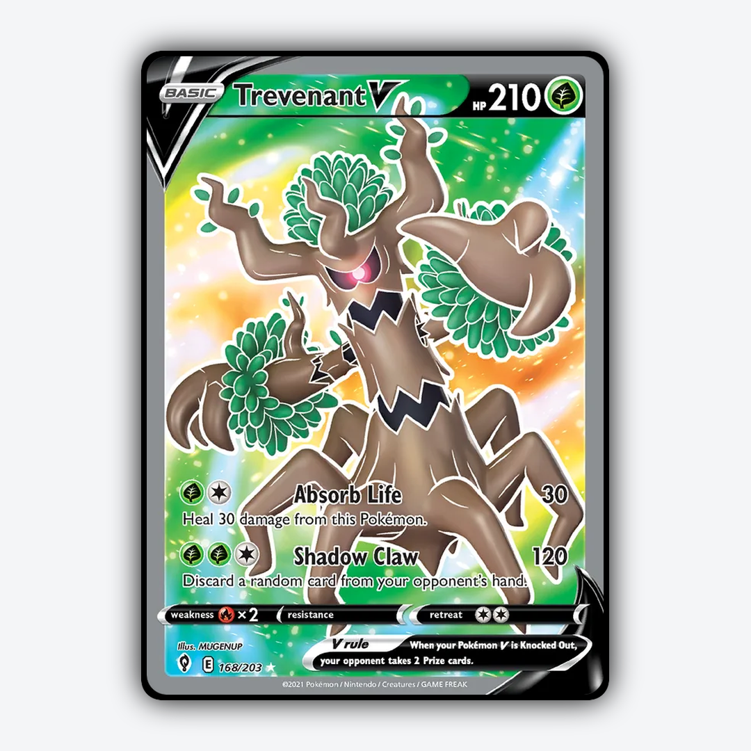 Trevenant V #168 - Evolving Skies Set - Card Rug