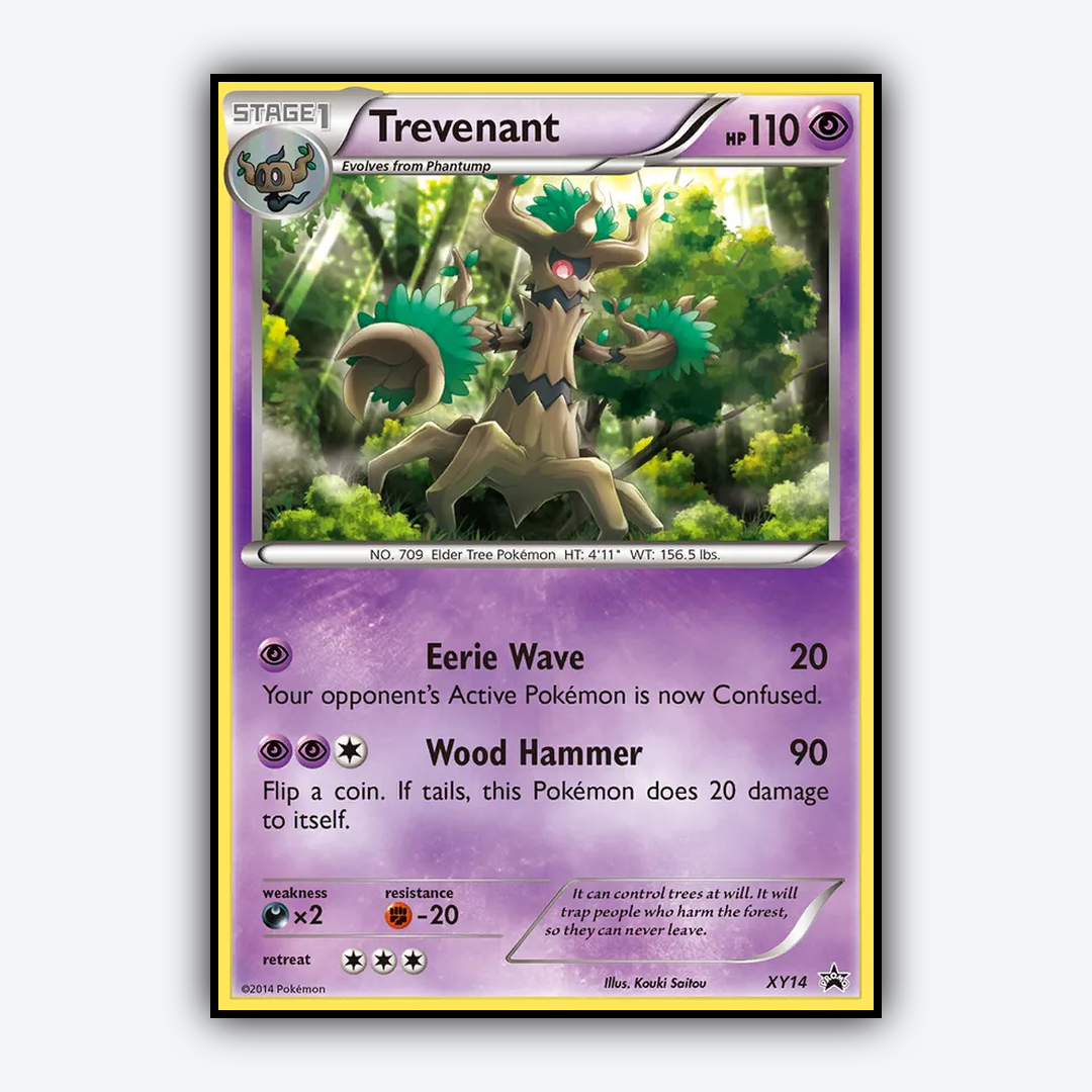 Trevenant #14 - XY Black Star Promos Set - Card Rug
