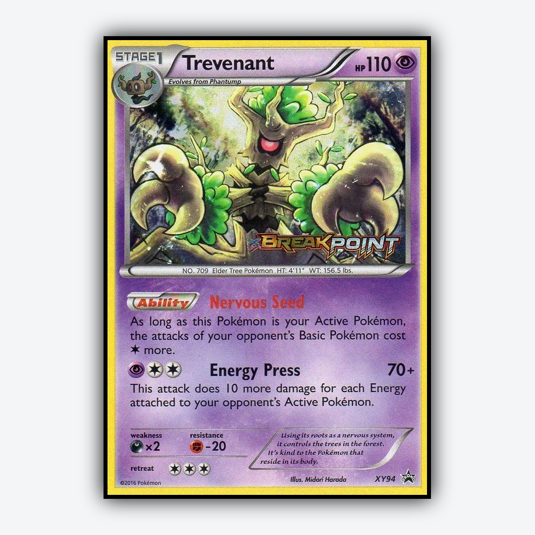 Trevenant #94 - XY Black Star Promos Set - Card Rug