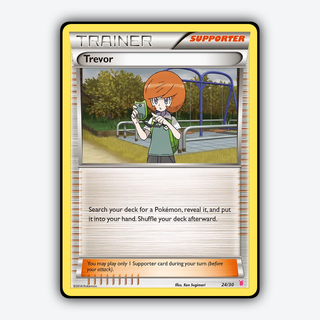 Trevor 024/30 - XY Trainer Kit Wigglytuff Set - Card Rug