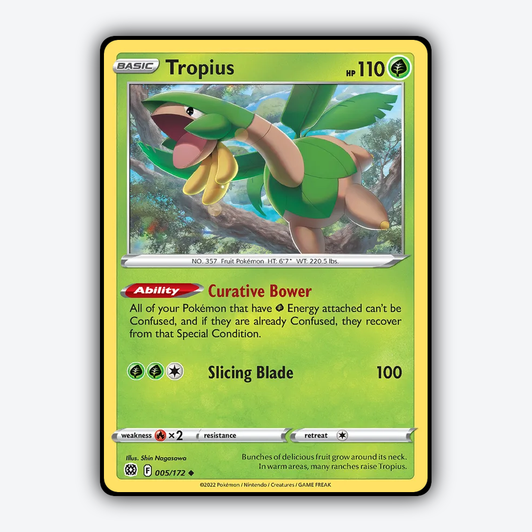 Tropius 005/172 - Brilliant Stars Set - Card Rug