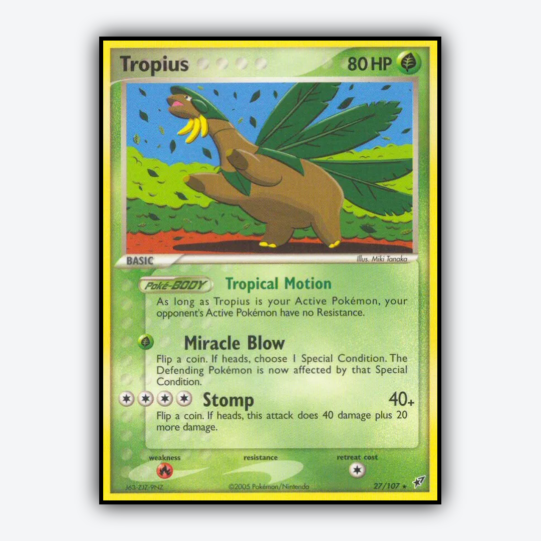Tropius 027/107 - Deoxys Set - Card Rug
