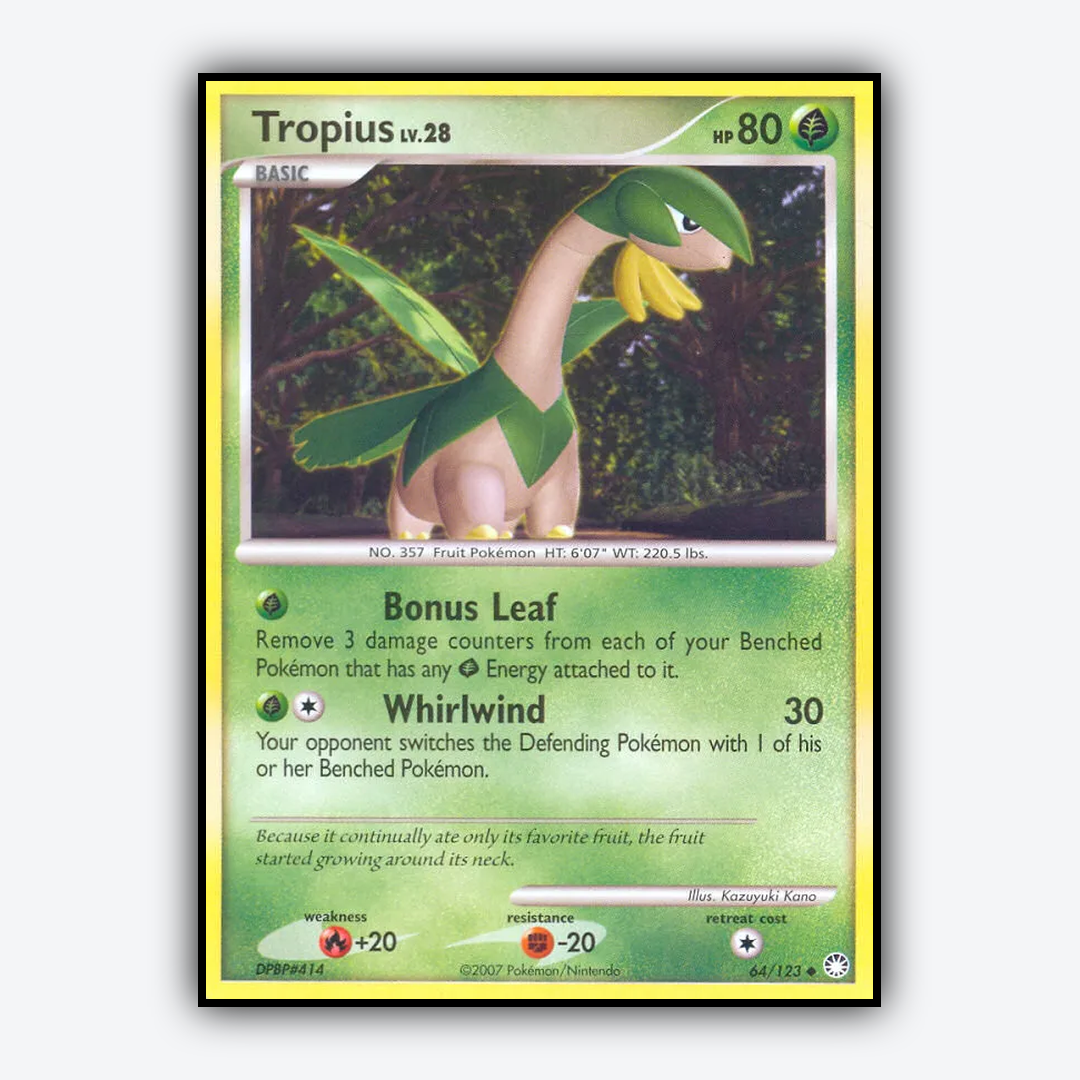 Tropius 064/123 - Mysterious Treasures Set - Card Rug