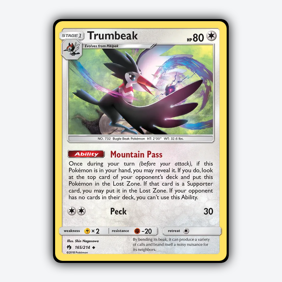 Trumbeak 165/214 - Lost Thunder Set - Card Rug