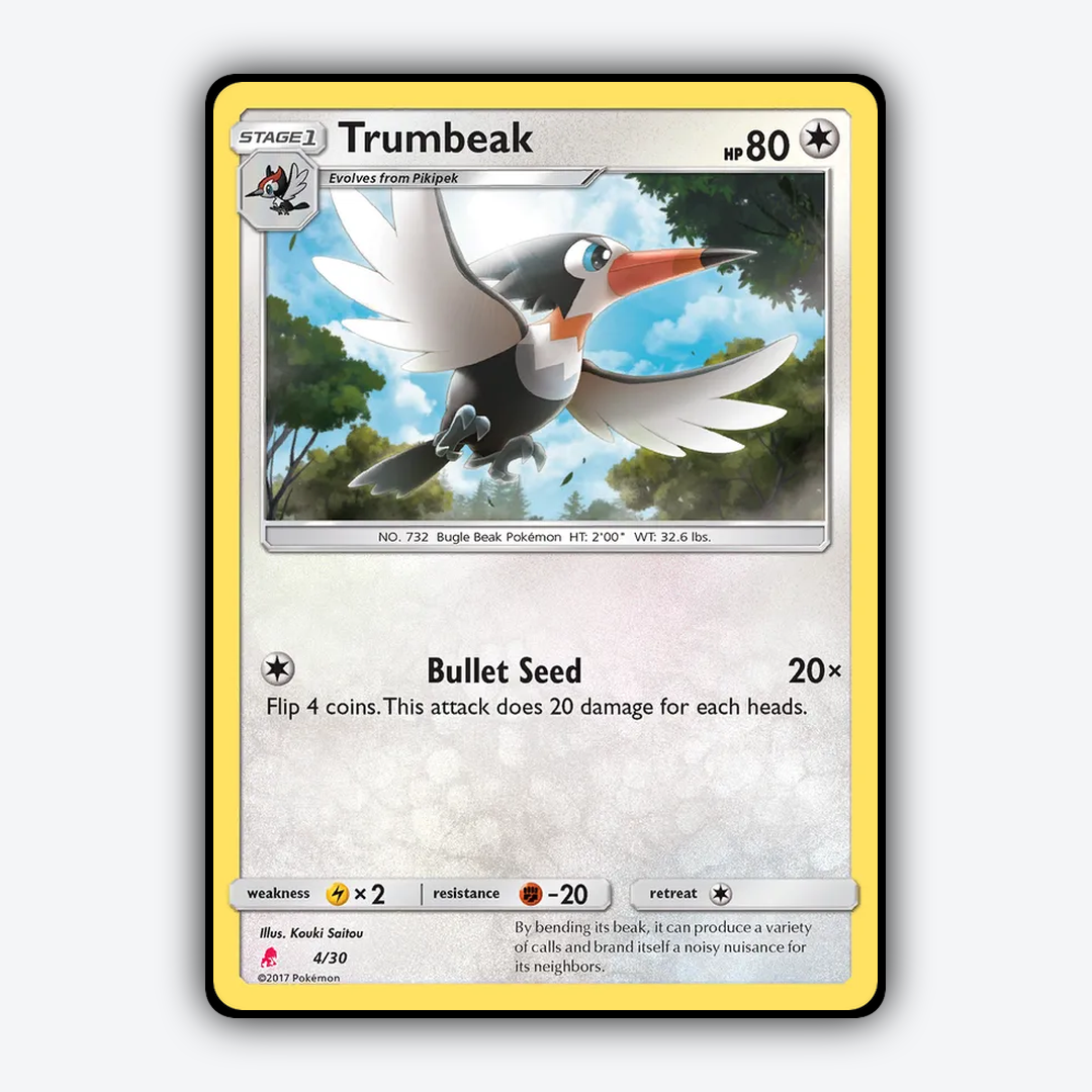 Trumbeak 004/30 - Sun & Moon Trainer Kit Lycanroc Set - Card Rug