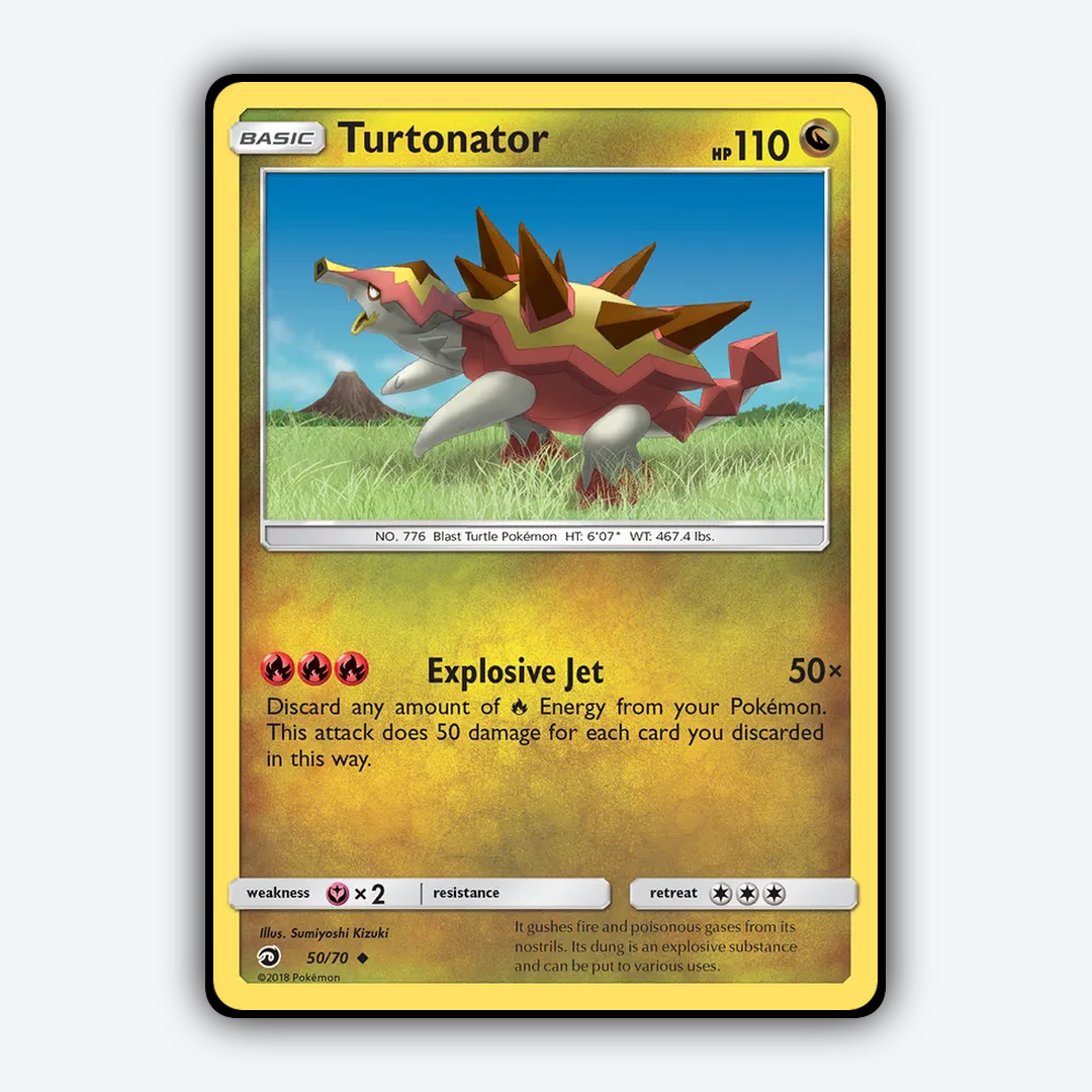 Turtonator 050/70 - Dragon Majesty Set - Card Rug