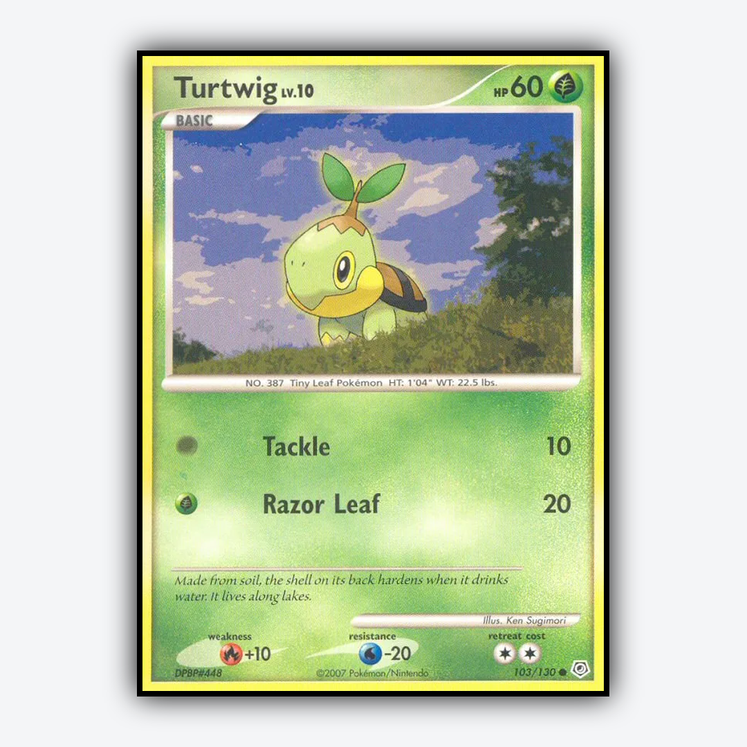 Turtwig 103/130 - Diamond & Pearl Set - Card Rug