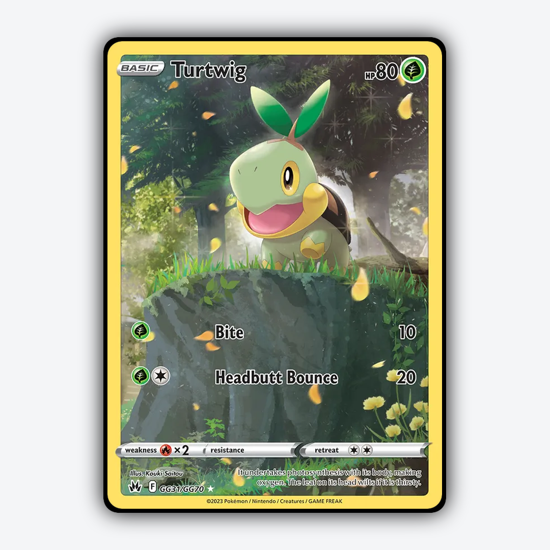 Turtwig #31 - Crown Zenith Set - Card Rug