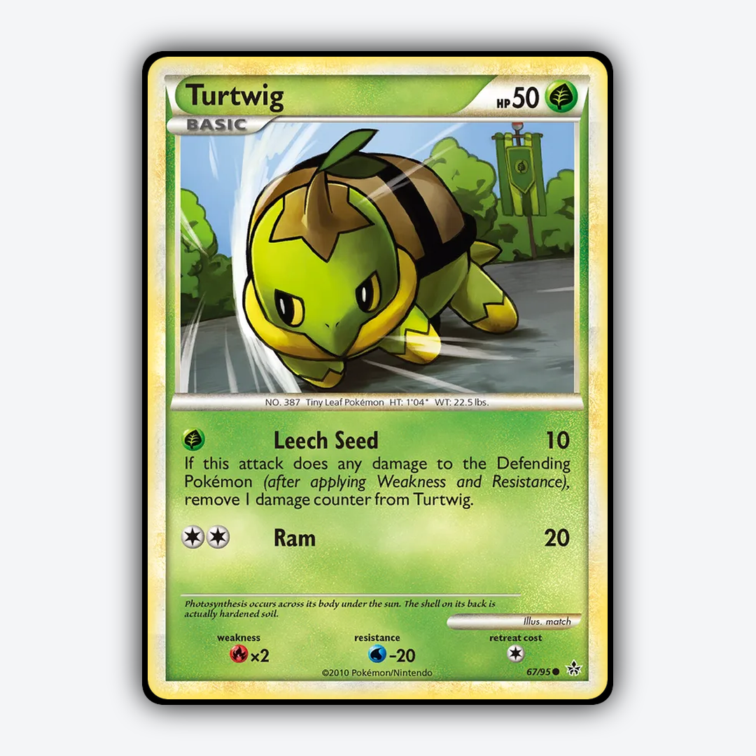 Turtwig 067/95 - HS—Unleashed Set - Card Rug