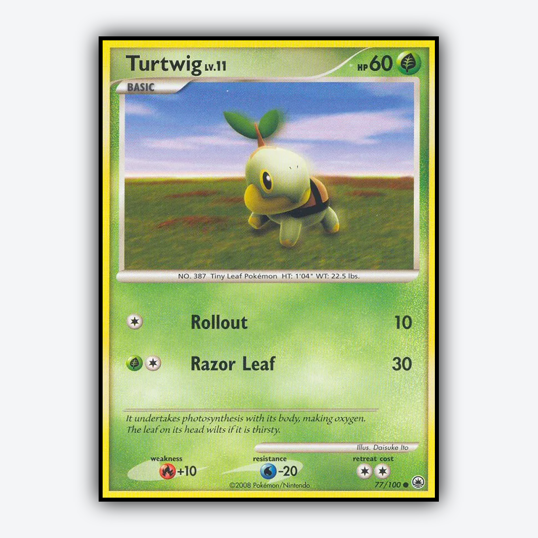 Turtwig 077/100 - Majestic Dawn Set - Card Rug