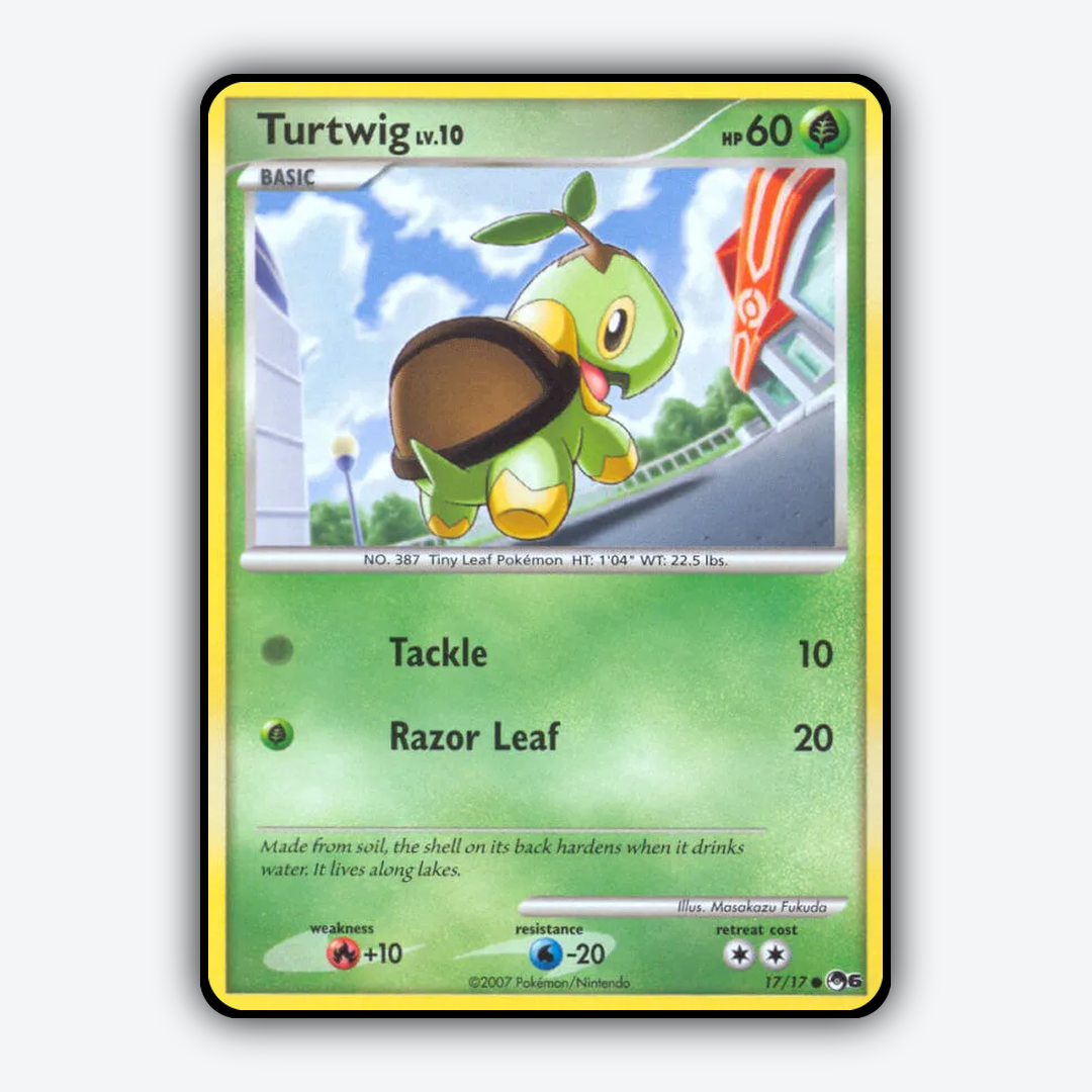 Turtwig 017/17 - POP Series 6 Set - Card Rug
