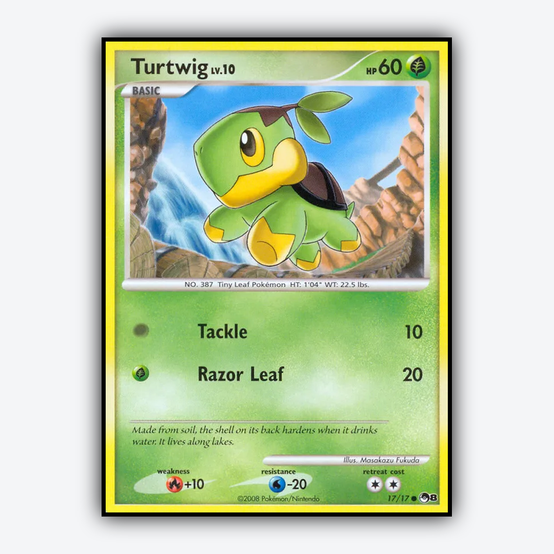 Turtwig 017/17 - POP Series 8 Set - Card Rug