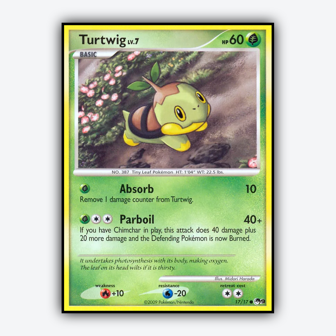 Turtwig 017/17 - POP Series 9 Set - Card Rug