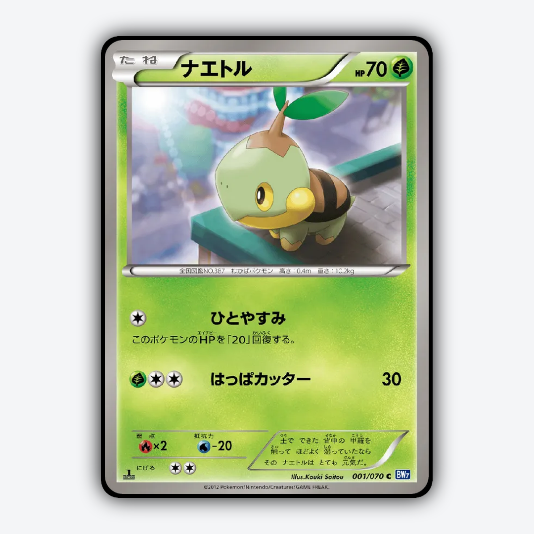 Turtwig 001/070 - Plasma Gale Set - Card Rug (JP)