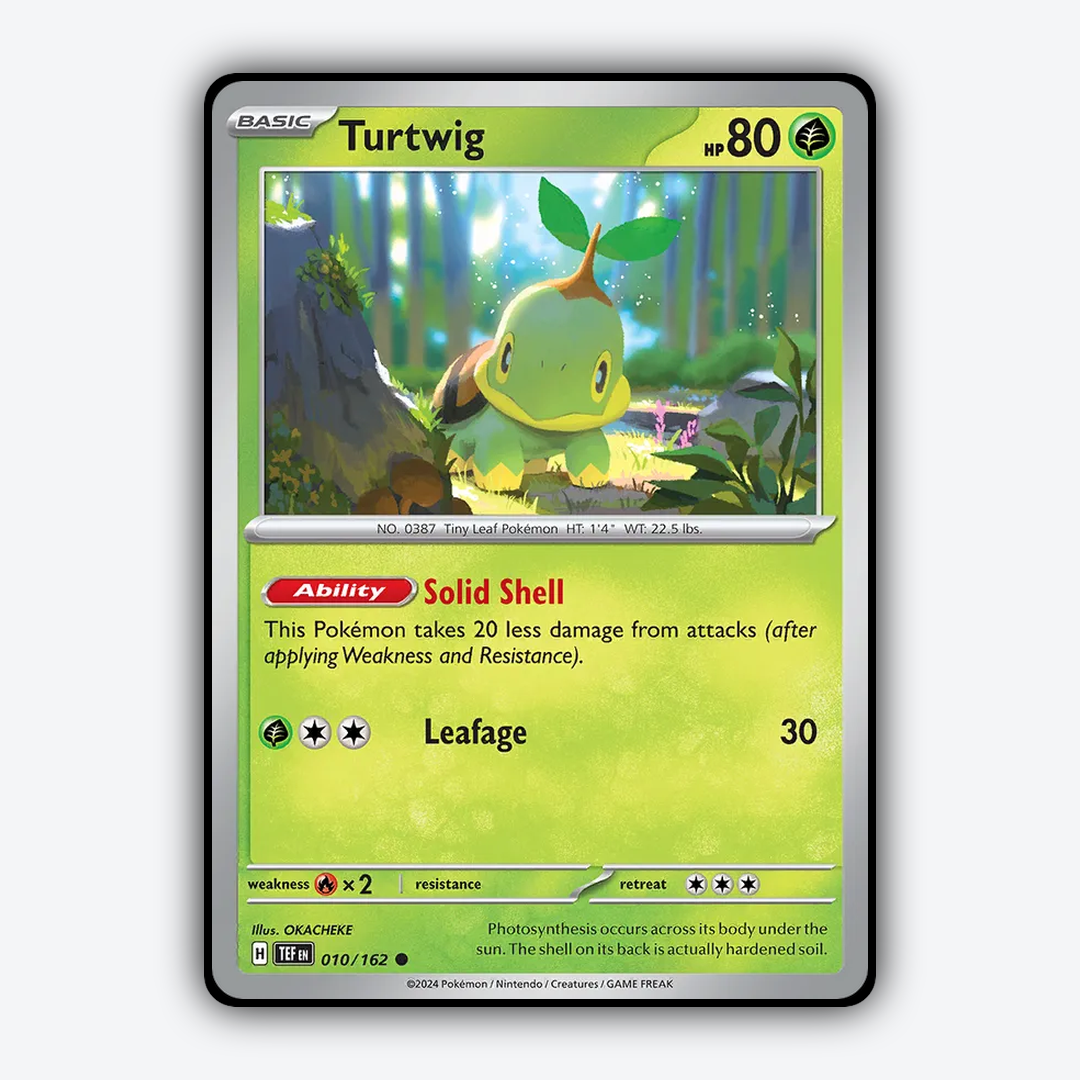Turtwig 010/162 - Temporal Forces Set - Card Rug