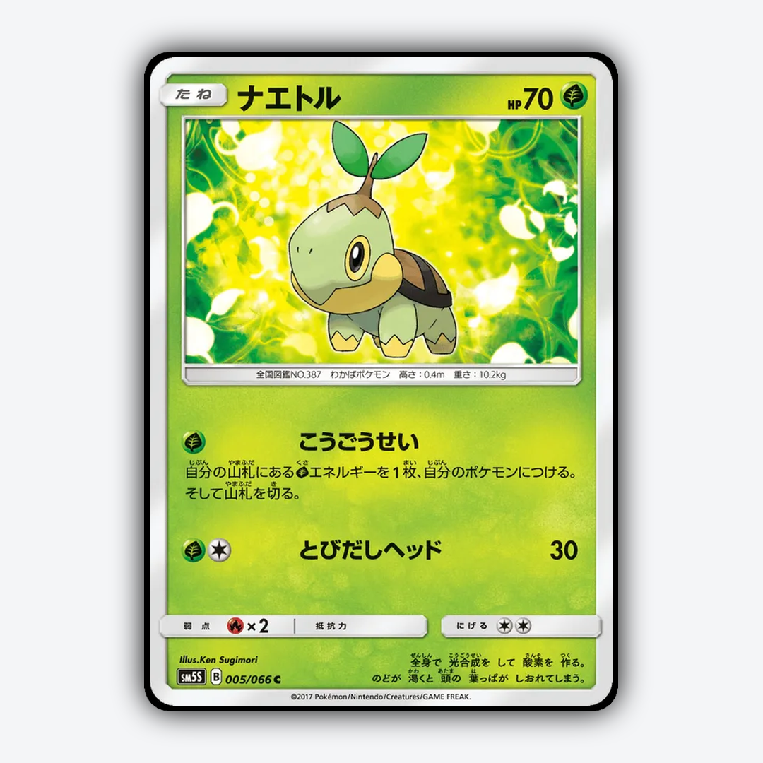 Turtwig 005/066 - Ultra Sun Set - Card Rug (JP)